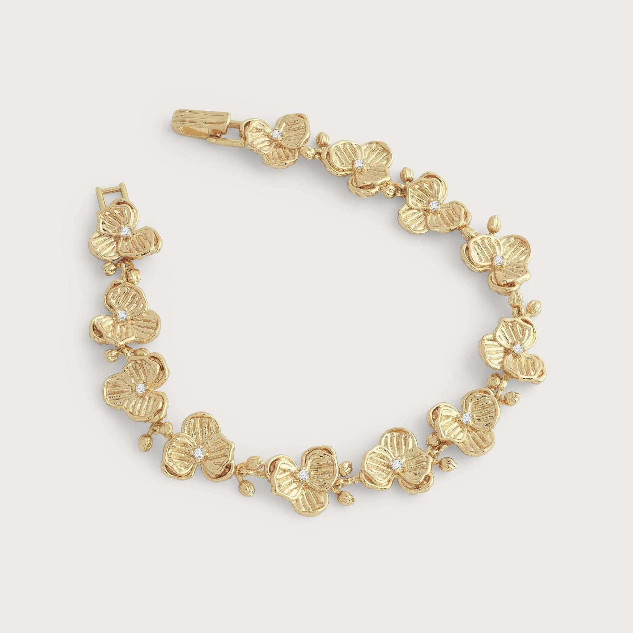 Orchid Link Bracelet | Anabel Aram